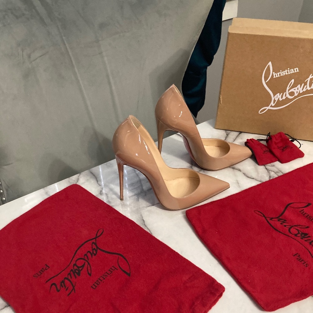 Christian Louboutin Nude Patent So Kate 120 size 39